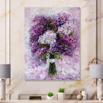 Purple Hyacinth Bouquet - Traditional Wall Art Prints